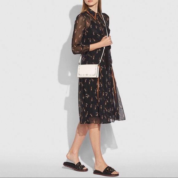 COACH Prairie Rivets Foldover Crossbody/Clutch - Picture 7 of 8